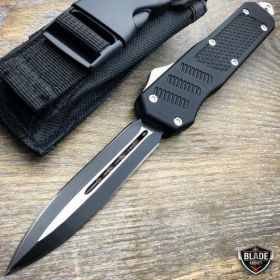 Black Phantom OTF Dual Action Pocket Knife