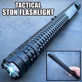 13.5'' Heavy Duty POLICE Stun Gun 10MV Rechargeable LED Flashlight