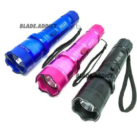 3PC METAL STINGTEC Stun Guns 230 Million Volt Rechargeable LED Flashlight