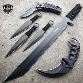 6PC BLACK TACTICAL FLASH SALE SET