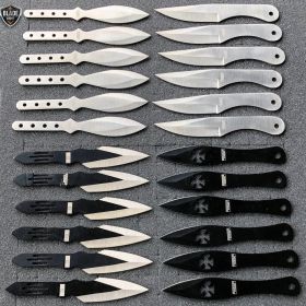 24PC MIXED Ninja Hunting KNIVES Naruto Kunai Throwing Knife Set