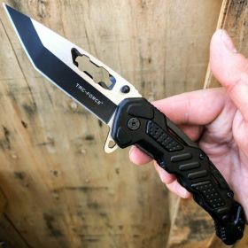 8.25" Tac-Force TANTO Rescue Spring Open Assisted Pocket Knife