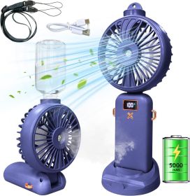 Swirling Mist - Digital Personal Misting Fan (Color: Purple)