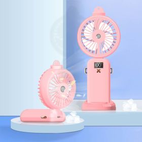 Swirling Mist - Digital Personal Misting Fan (Color: pink)