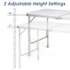 Height Adjustable Folding Camping Table