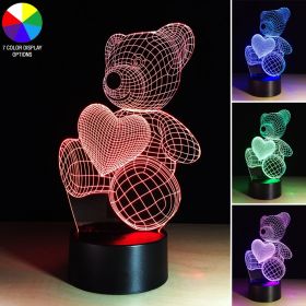 LED Table Night Light - Perfect Gift For Women (Color: Bear)